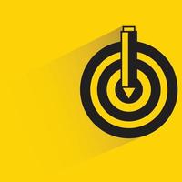 dart and pencil icon vector illustration