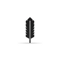 feather on white background vector