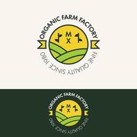 elegant organic natural logo concept vector