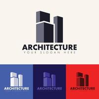 elegant building architecture logo concept vector