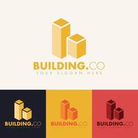 elegant building architecture logo concept vector