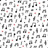 Details 200 musical notes background