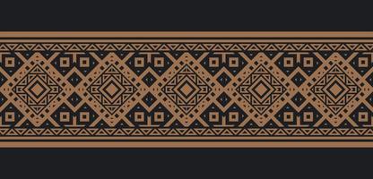 ornament style ethnic seamless borders vector