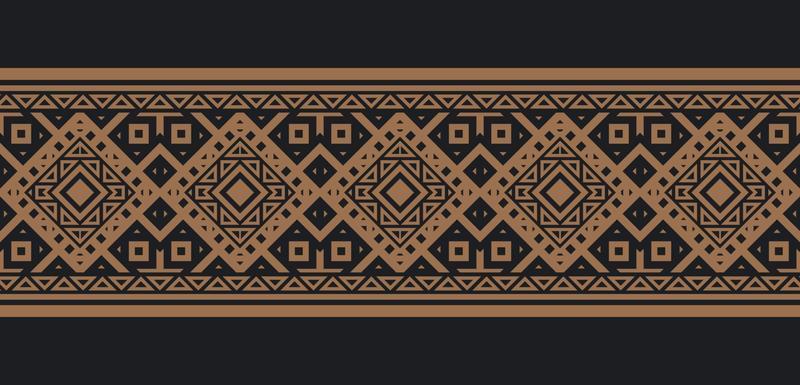 ornament style ethnic seamless borders