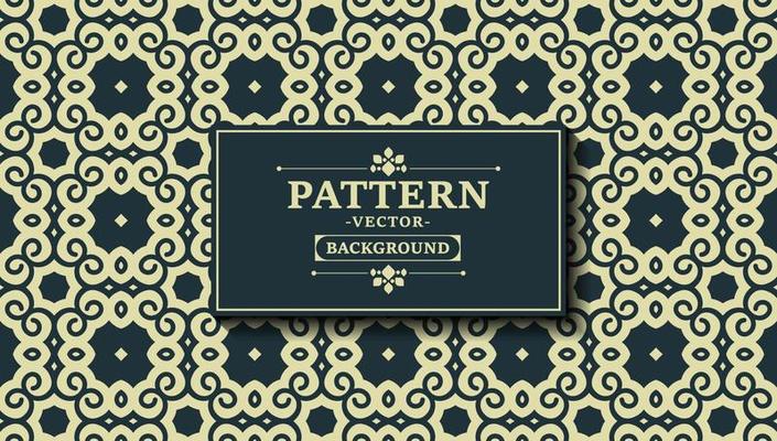 flat ornament line pattern design