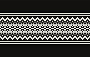 ornament style ethnic seamless borders vector