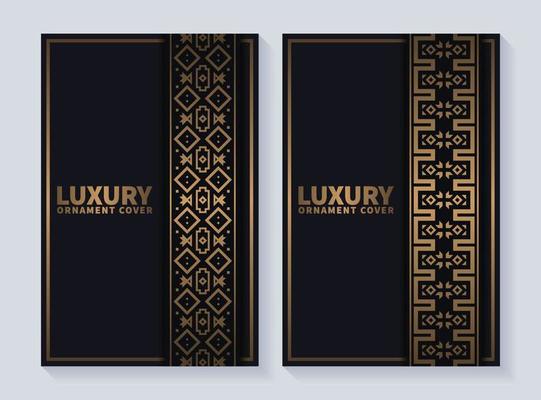 luxury dark border ornament pattern cover