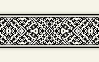 ornament style ethnic seamless borders vector