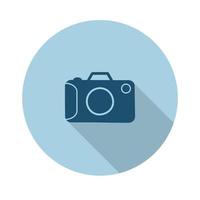 Camera flat icon.search sign.Vector illustration in a simple style with a falling shadow. 10 eps. vector