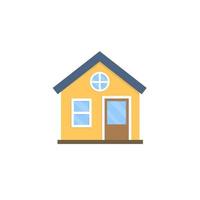 flat house icon. stock vector illustration isolated on white background.10 eps.