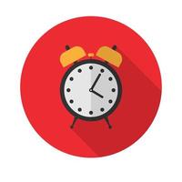 flat alarm icon.Vector illustration in a simple style with a falling shadow. 10 eps. vector