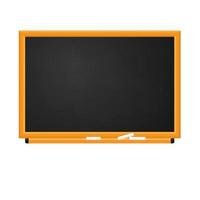 school blackboard with traces of chalk.vector illustration.isolated on white background.10 eps. vector