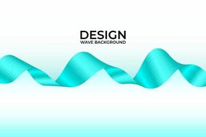 Abstract Blue Wave Background Design Template for flyer, website and Banner vector
