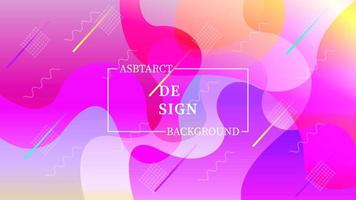 Abstract Colorful Fluid Background Design Template vector