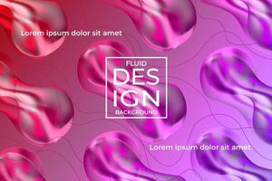 Abstract Colorful Fluid Background Design Template vector