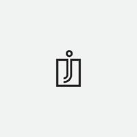 elementos de plantilla de diseño de icono de logotipo de letra j vector