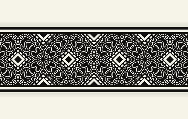 ornament style ethnic seamless border