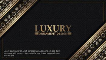 Elegant pattern style dark background vector