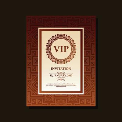 luxury dark vip card in ornament texture