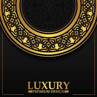 Luxury ornamental mandala background with arabic islamic east pattern style premium