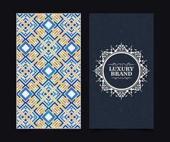 colorful pattern style vertical greeting card vector