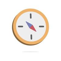 3d compass in minimal cartoon style vector