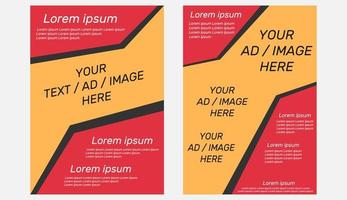 Set of modern editable brochures for advertising. Suitable for a4 printing vector