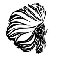 Betta Icon Vector. Great for logos. vector