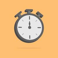 3d stopwatch in minimal cartoon style vector