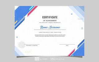 modern abstract certificate design vector eps 10