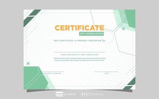 Certificate of Appreciation template. Trendy minimalist geometric. vector eps 10