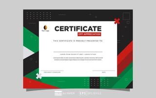 Certificate of Appreciation template.Trendy abstract background. vector eps 10