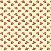 cute Ladybug Print vector seamless pattern background
