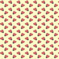 cute Ladybug Print vector seamless pattern background