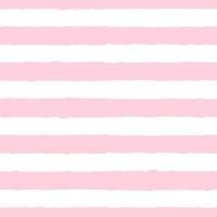 Seamless pattern with wide textured pink stripes. Simple summer, pastel pattern for clothes, valentine wrapping paper, napkins, web design. Vector abstract stripes on a white background.