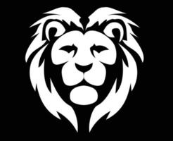 cool lion head logo icon for esports and wildlife business vector