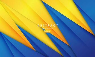 Modern abstract background blue and yellow color vector