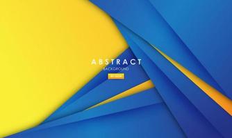 Modern abstract background blue and yellow color vector