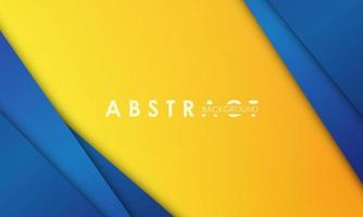 Modern abstract background blue and yellow color vector