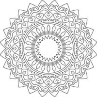 Mandala coloring pages vector