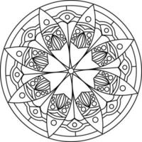 Mandala coloring pages vector