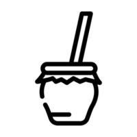 zambomba españa bebida línea icono vector ilustración