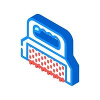 manual skinning machine isometric icon vector illustration