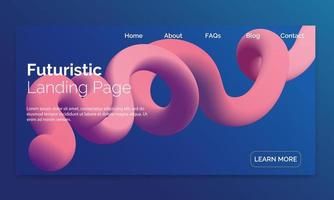 3D flowing blend gradient trendy wallpaper design for web site, colorful fluid shape isolated on gradient background, futuristic design backdrop for poster, cover, flyer, music club, landing page