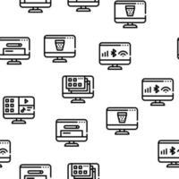 sistema operativo pc vector de patrones sin fisuras