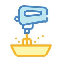 mixer kitchen tool color icon vector illustration