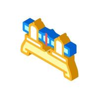 butt welding isometric icon vector illustration