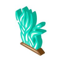seaweed natural ingredient isometric icon vector illustration