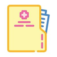 medical card color icon vector illustration sign