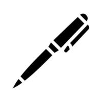 pen school stationery glyph icon vector illustration